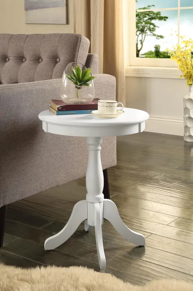 Alger - Accent Table - Alabaster