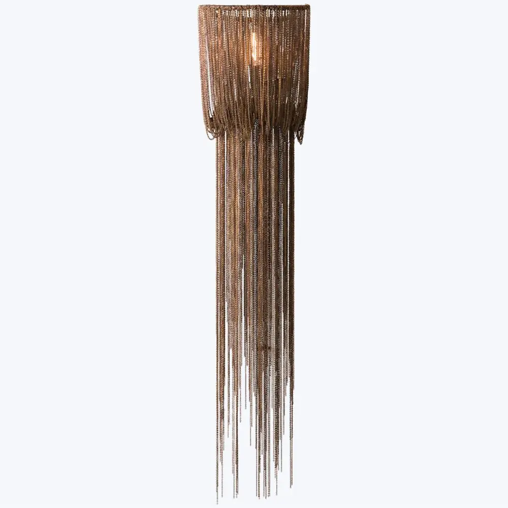 Chain Link Tassel Sconce Non-Slip Bottom