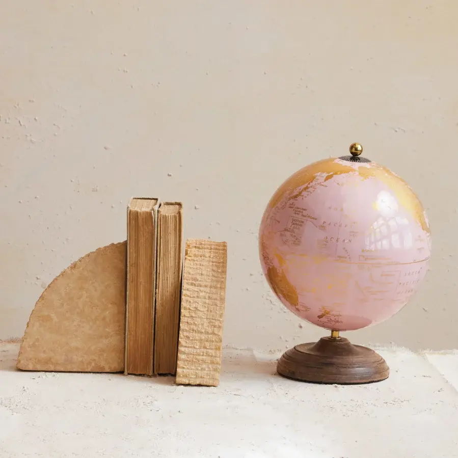 Sandstone Bookend w/ Ribbed Edge