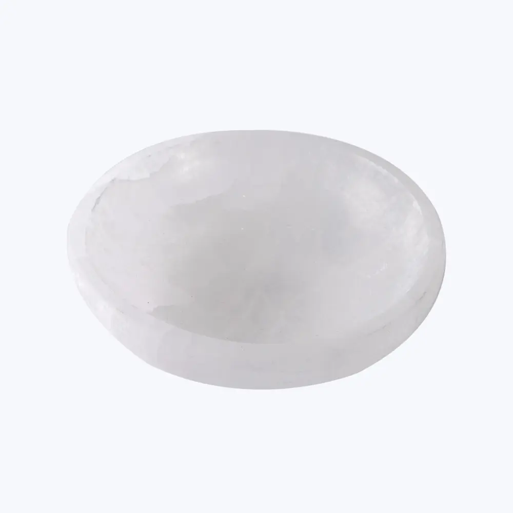 Selenite Round Bowl