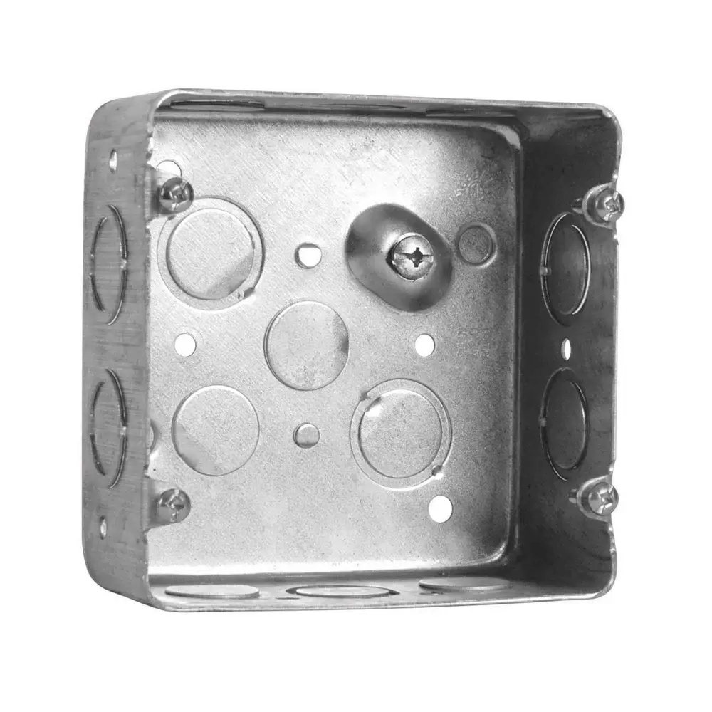 Square Electrical Box Cooker or Dryer 14 Knockouts, 2-1/8" Deep (42 ³)