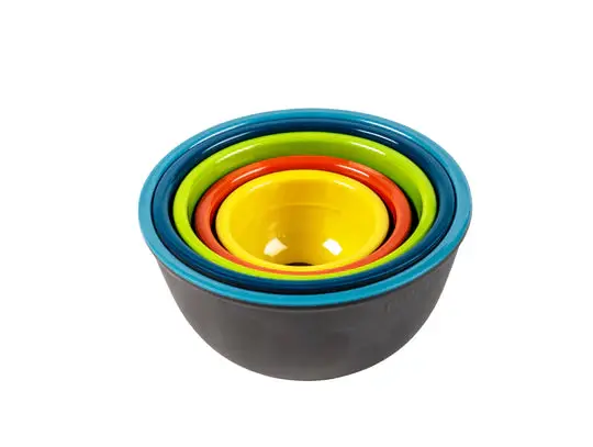 Two-Tone Melamine Pinch Bowl - 5 Piece Adjust
