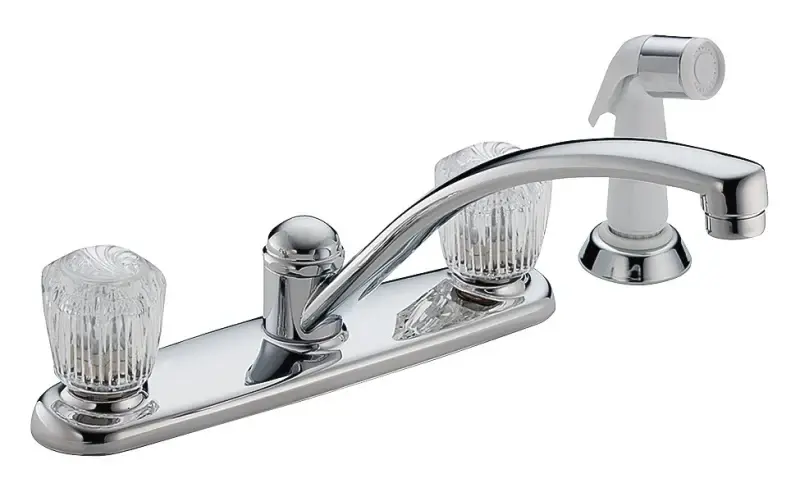 Delta Classic Series 2402LF Kitchen Faucet Side Sprayer, Chrome Plated, 5-7/16 H Spout, Brass