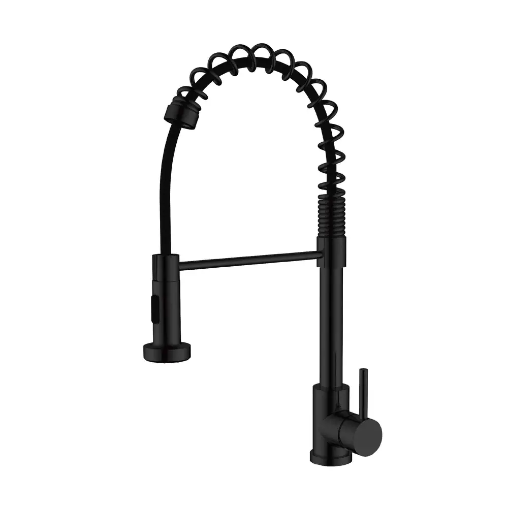 Over--Door Matte Black Kitchen Faucet Removable Revolve Spout, 20-1/4"