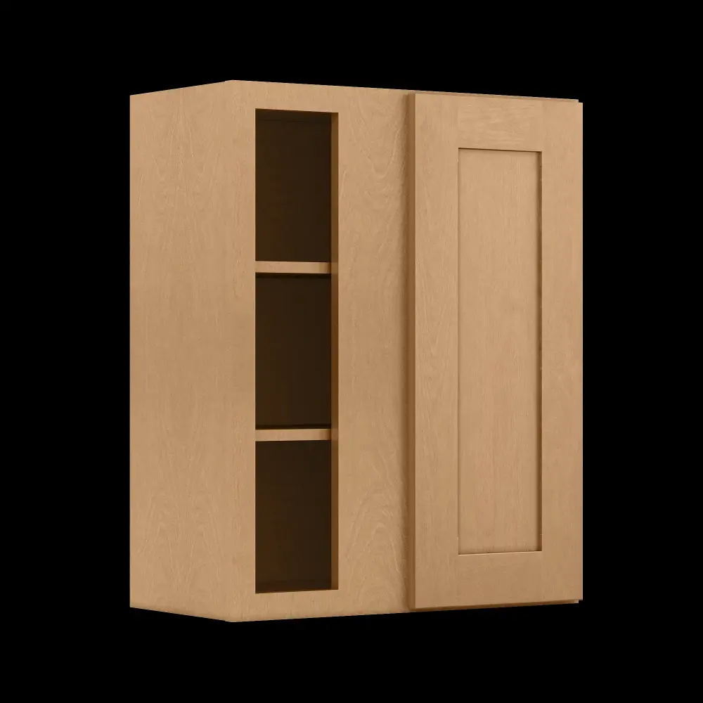 Square Corner Wall Blind Double-sided Kitchen Cabinet SC2430 Shaker Toffee LessCare 24 . width 30 . height 12 . depth