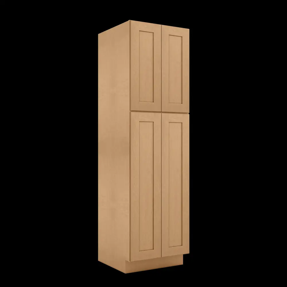 Utility Kitchen Cabinet U2484 Shaker Toffee LessCare 24 . width 84 . height 24 . depth