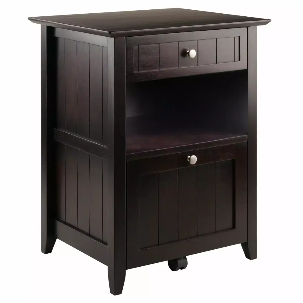 Ergode Burke Home Office File Cabinet Coffee Finish Winsome