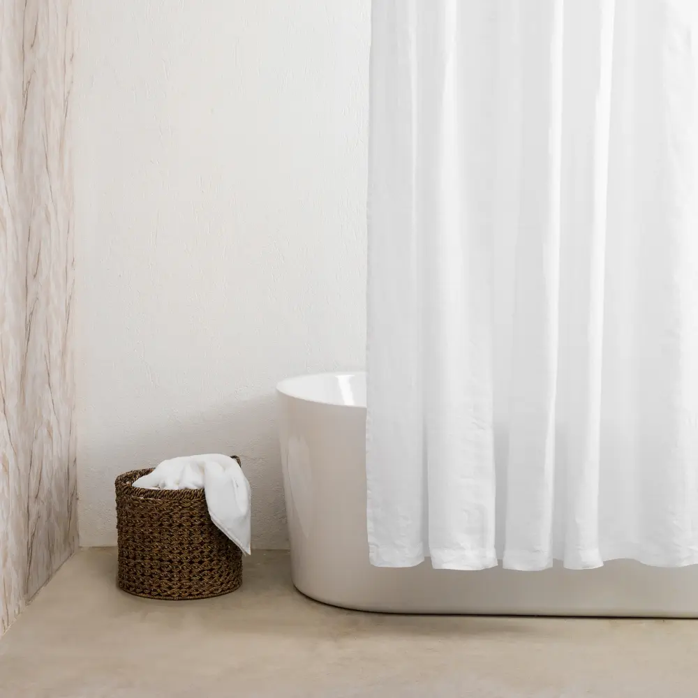 Hemp Linen Shower Curtain