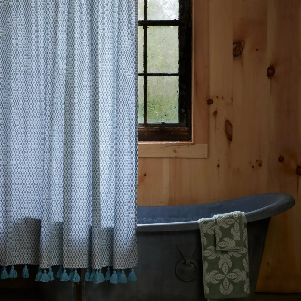 Hotel-Grade Luxury Cala Sage Shower Curtain