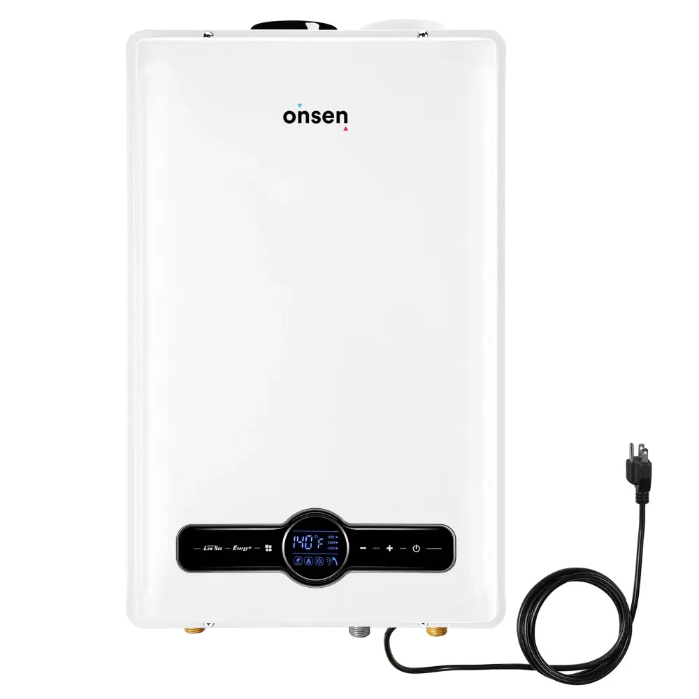 Onsen 26L Indoor Real Gas Tankless Water Heater 6.9 GPM 180K BTU (w/ 3 Inch Wall Vent Kit)