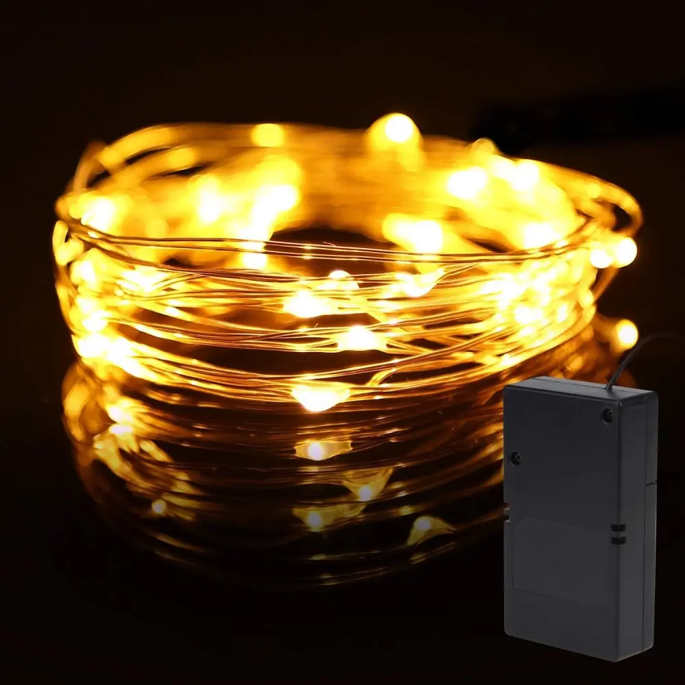 10ft (3m) 30LEDs Fairy LED Wire String Lights - Battery Powered Starry Lights Festival
