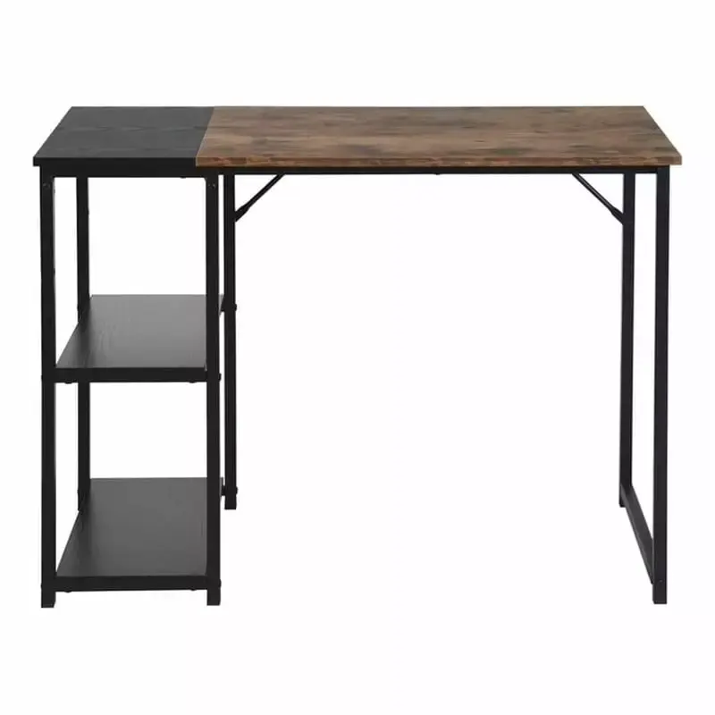 Homycasa Modern Minimalist Style Rustic Industrial Desk Storage Shelves FurnitureR