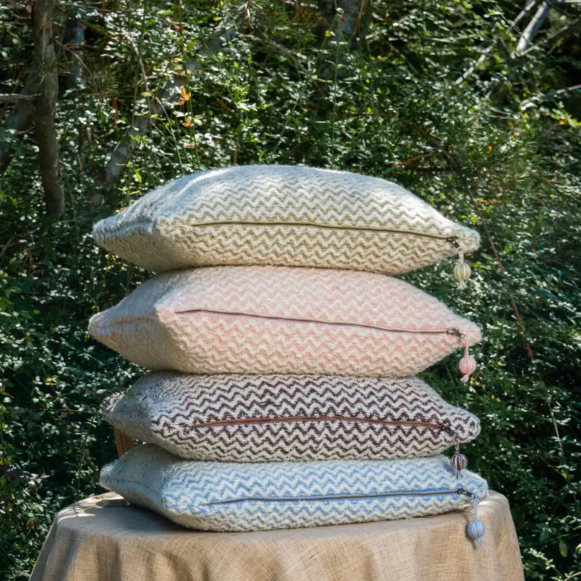Chevron Pillow Linen Blend