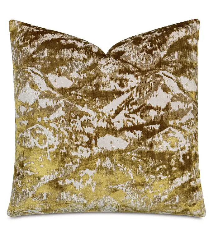 Indoor/Outdoor Brioche Mustard Pillow