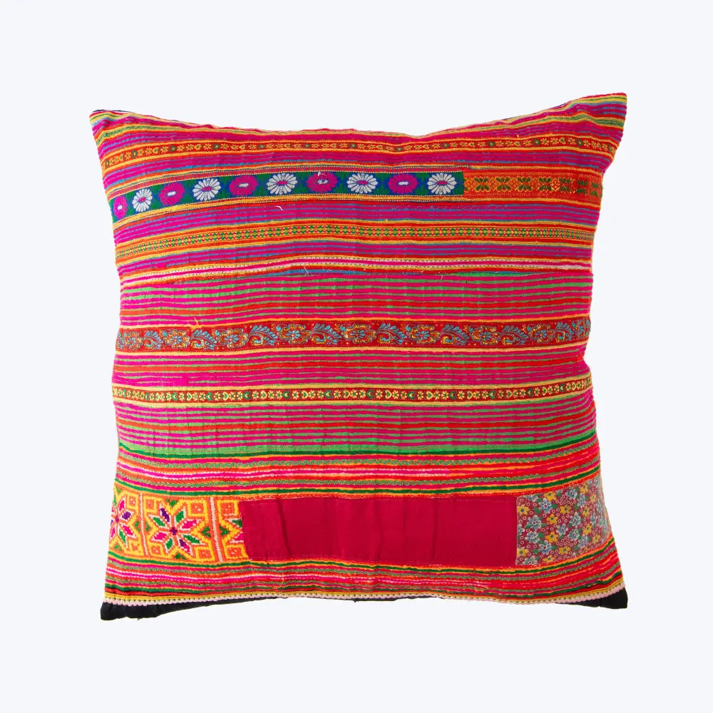 Insert Only Hmong Patch Heritage Cotton Pillow