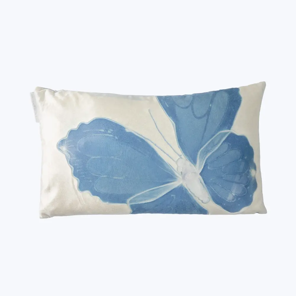 Monarch Lumbar Pillow Twilight Ivoire Hidden Zipper