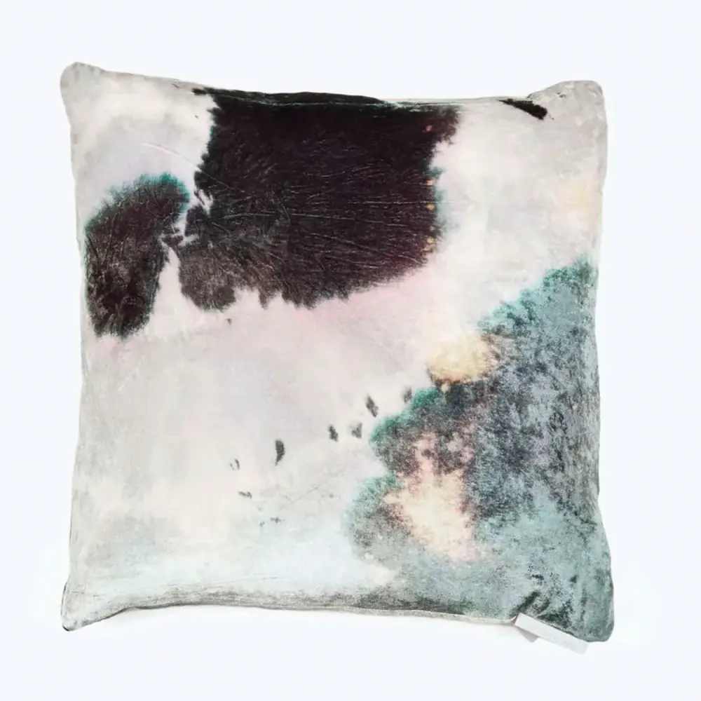 Purple Stain Velour Pillow