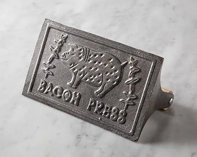 Cast Iron Bacon Press Complete Set