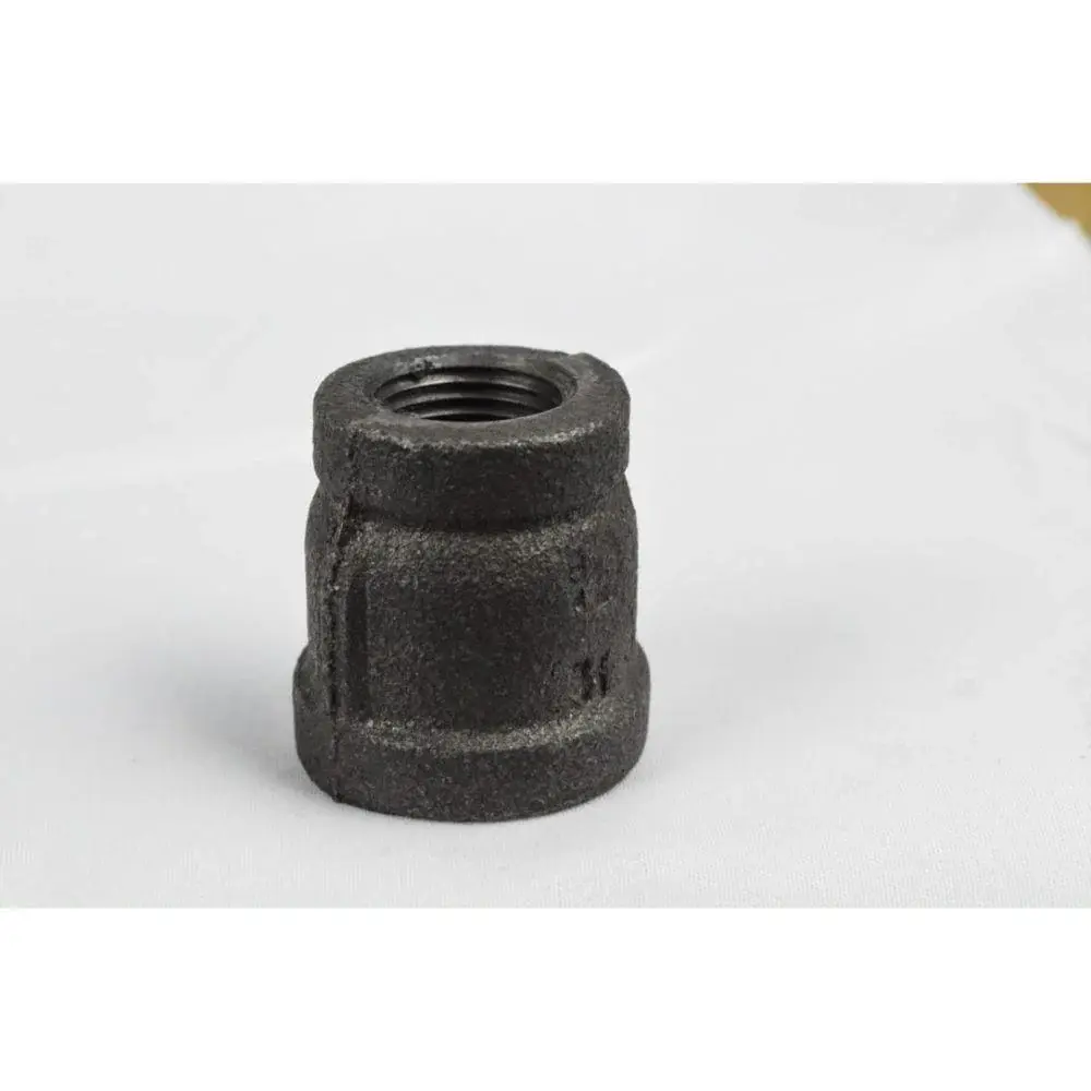 Non-Stick 1-1/4" X 1" DOMESTIC ONYX MALLEABLE IRON REDUCING COUPLING-USA