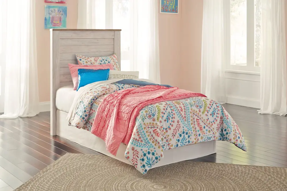 Interactive Play Willowton - Panel Headboard Bolt On Bed Frame
