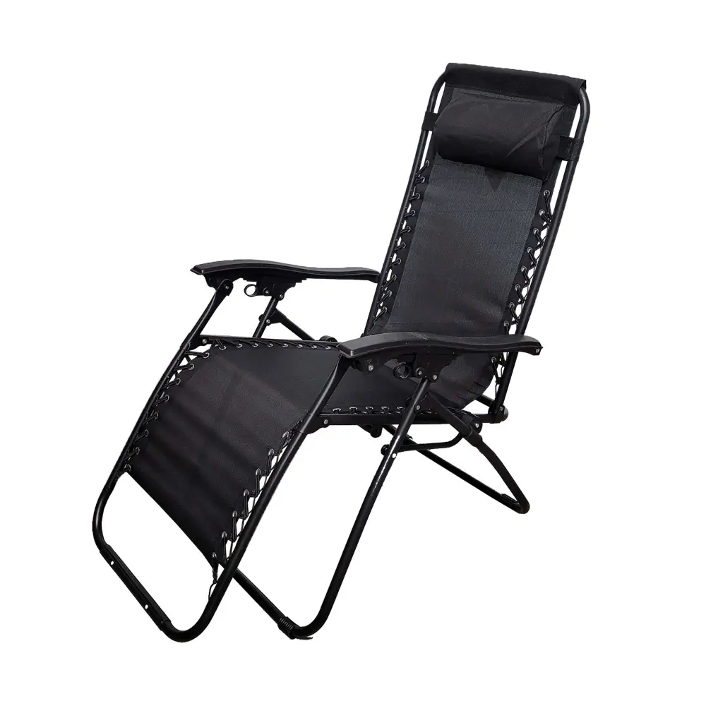 Foldable Zero Gravity Chair Textilene, Black