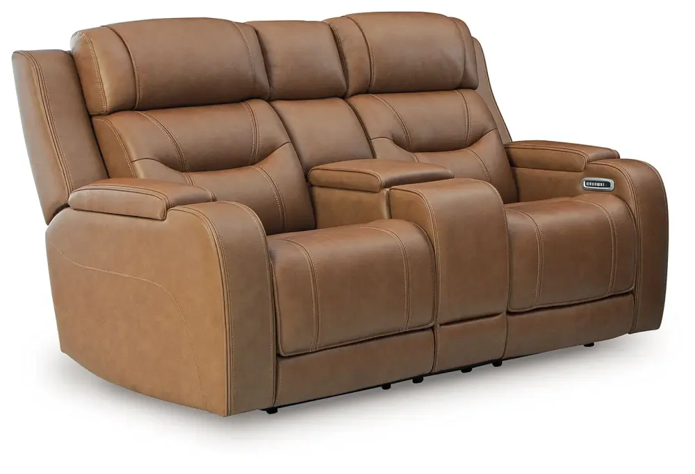 Knightington - Power Reclining Loveseat Audio Seating