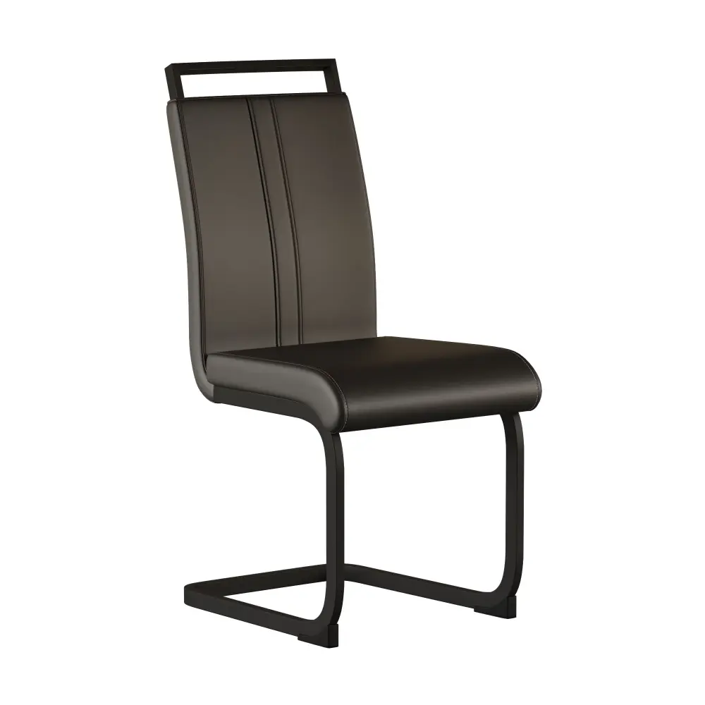 Modern Dining Chairs High Back Upholstered Design Metallic Legs