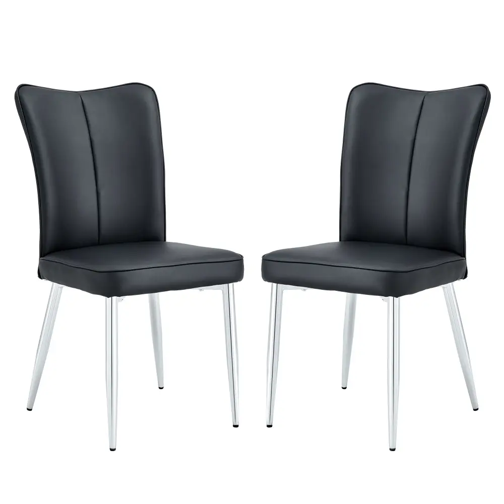 Modern Minimalist Dining Chairs Metal Legs