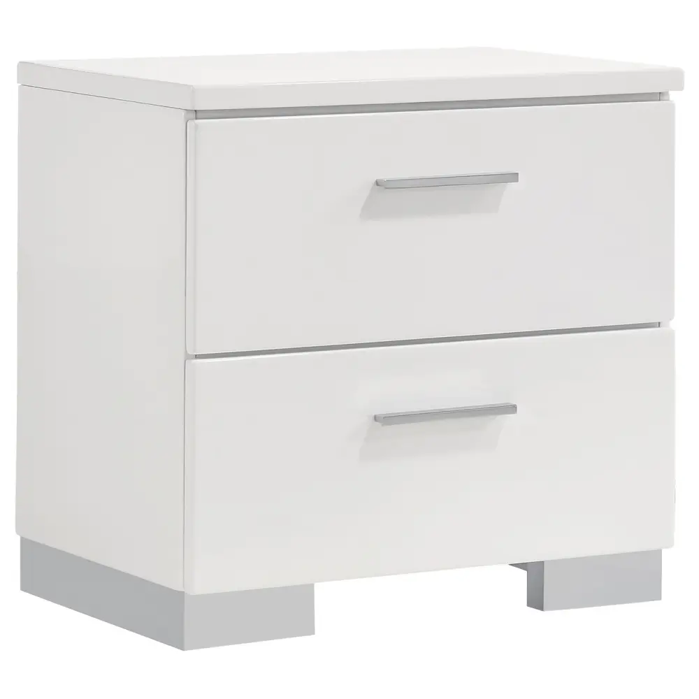 Diamond Modern Furniture COA Felicity 2-Drawer Nightstand 203502