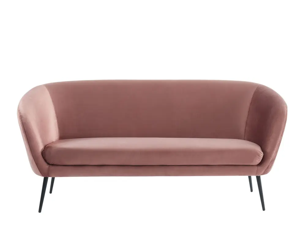 Divani Casa Koeing - Modern Peach Fabric Sofa