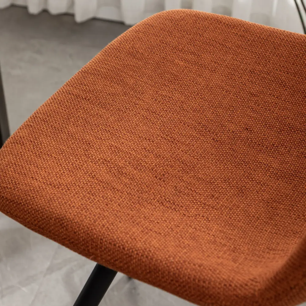 Porth - 28.25" Fabric Kitchen Counter Height Stools (Set 2) - Amber