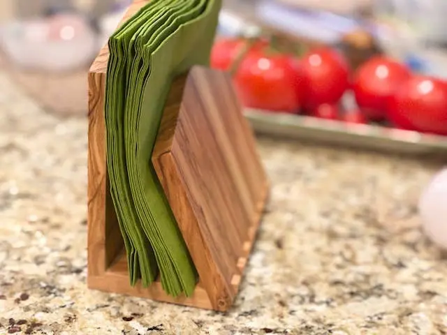 Olive Wood Napkin Holder