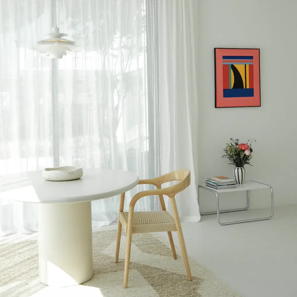 Dining chair - Muret - Woven rope seat - Oak Entertaining