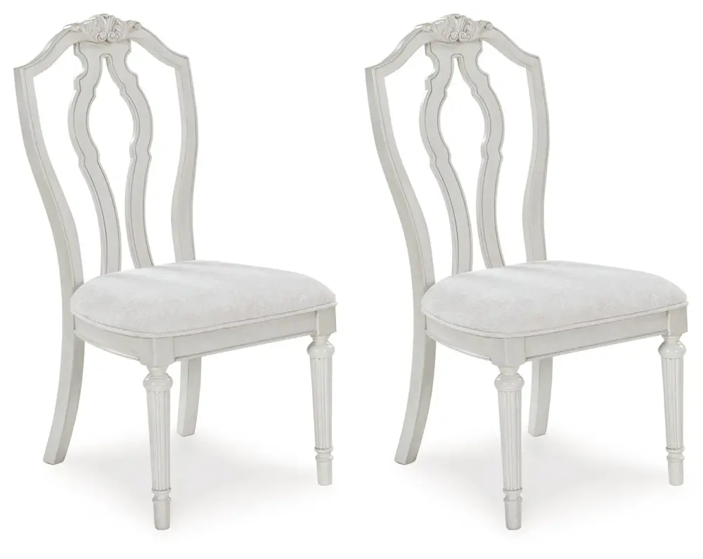 Montelaine - Dining Upholstered Side Chair adjust 2) - Antique White