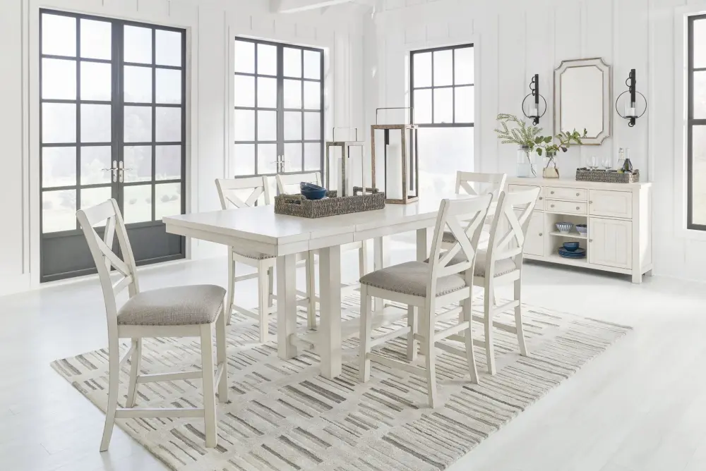 Robbinsdale - Rectangular Counter Height Dining Extension Table Place