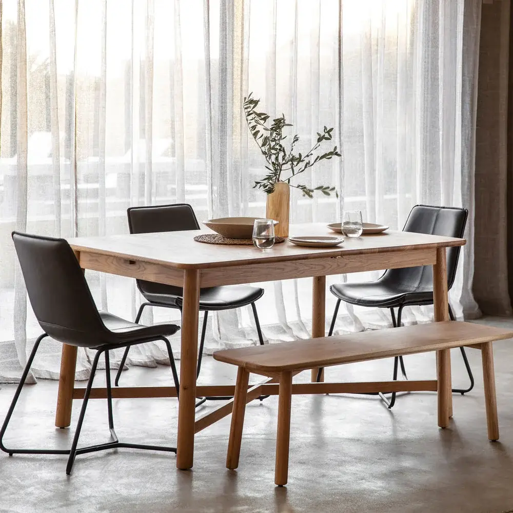 Kingham Extending 6 - 8 Seater Rectangular Dining Table - Oak