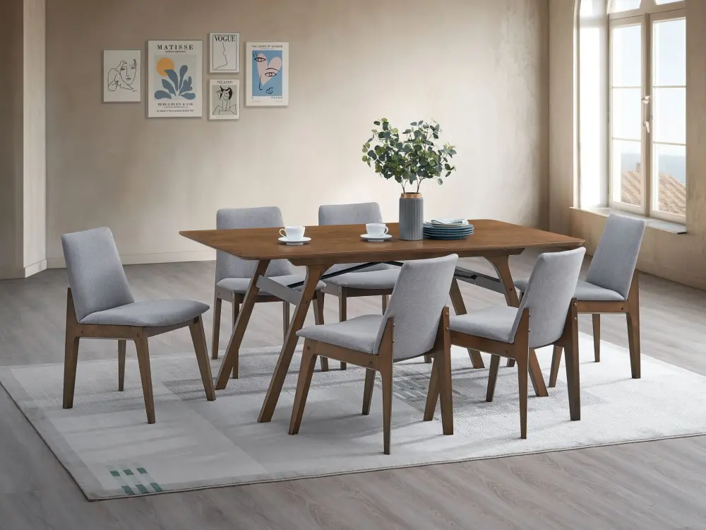 Kaela - Dining Table - Walnut Lifetime Warranty