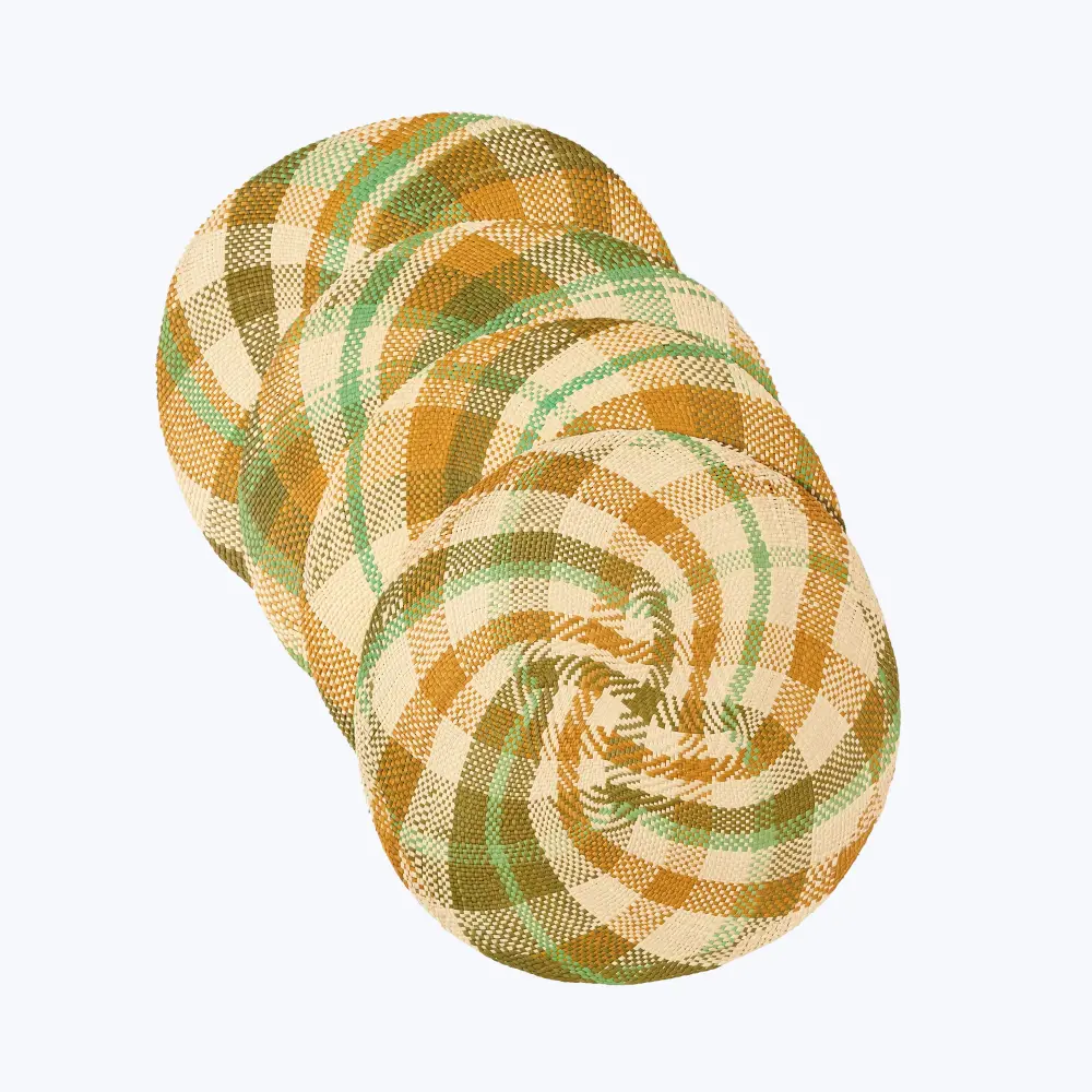 Handwoven Spiral Placemats, Adjust 4