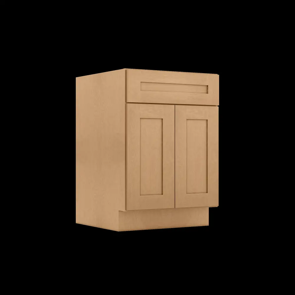 Sink Base Kitchen Cabinet SB24 Shaker Toffee LessCare 24 . width 34.5 . height 24 . depth