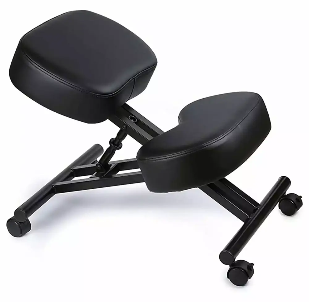 Superwum Modern Height Adjustable Ergonomic Support Rolling Home Office Kneeling Desk Chair
