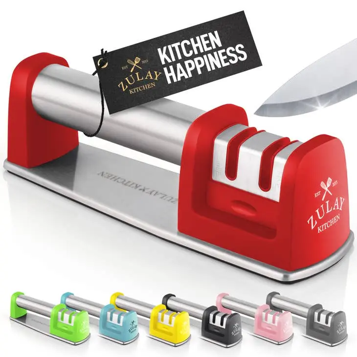 Ergonomic Design Knife Sharpener Straight and Serrated Knives