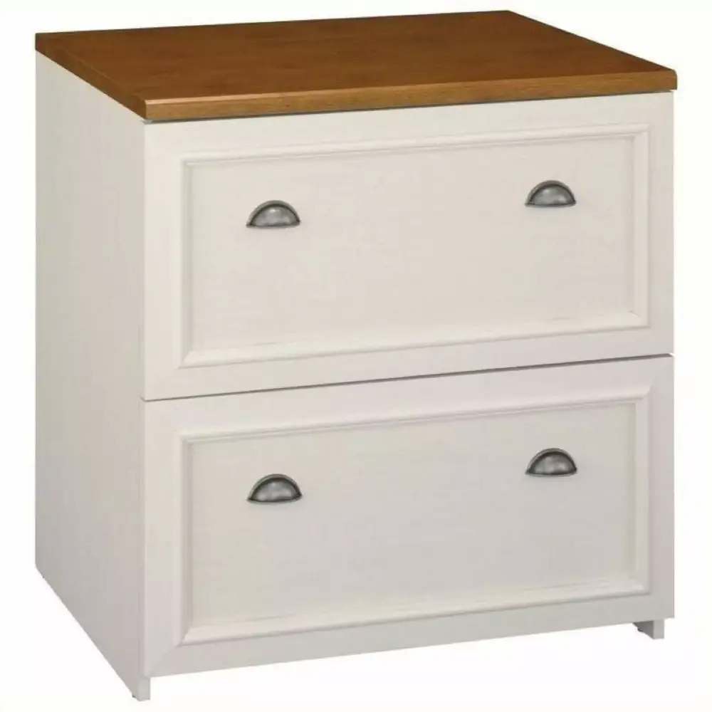 Bowery Hill 2-Drawer Lateral File Cabinet Antique White