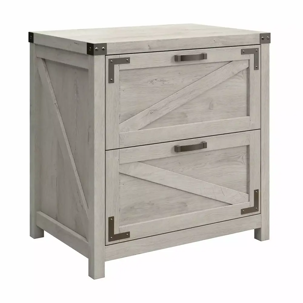 Bush Furniture Knoxville 2 Drawer Lateral File Cabinet Cottage White Home Office
