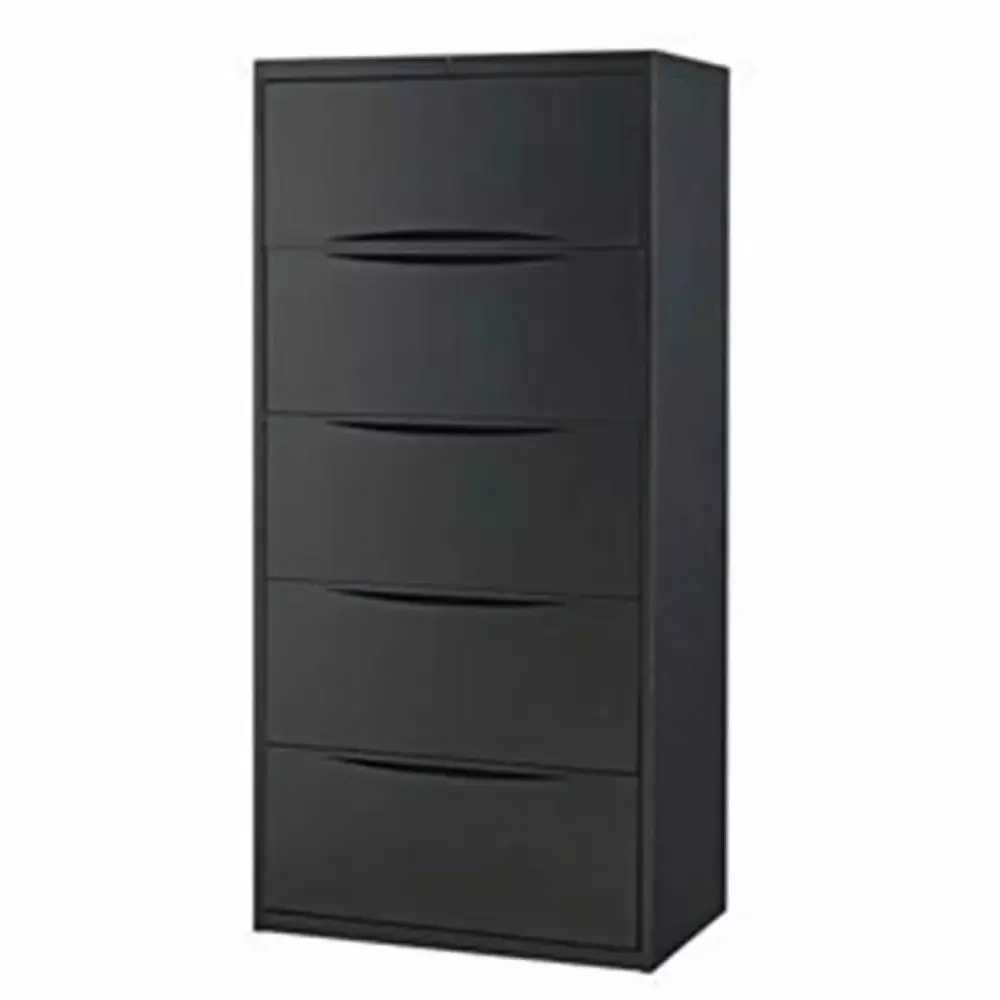Global Industries 252468BK Interion 30 . Premium Lateral File Cabinet 5 Drawer
