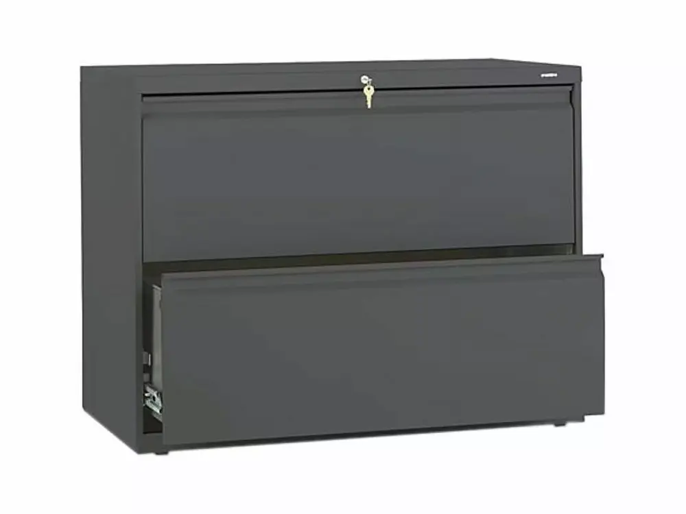 HON 882LS 800 Series Two-Drawer Lateral File Cabinet Charcoal