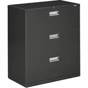 HON Brigade 600 Series 3-Drawer Lateral File Cabinet Legal/Letter Size