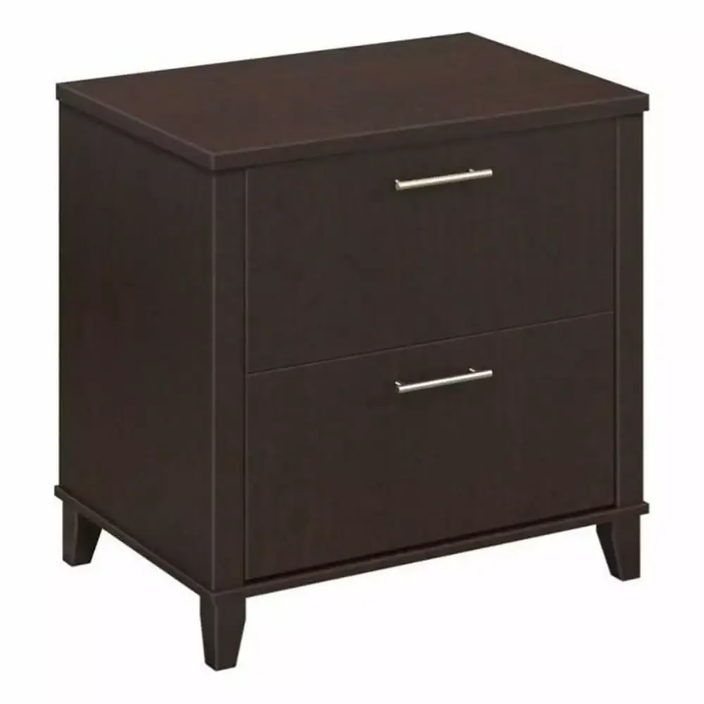 Kingfisher Lane Cherry Lateral File Cabinet Engineered Wood Contemporary