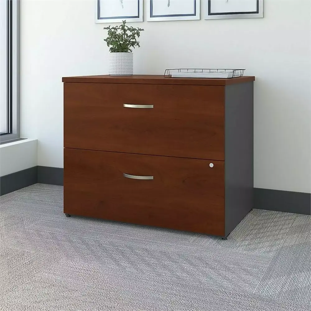Kingfisher Lane 2 Drawer Lateral File Cabinet Hansen Cherry Finish
