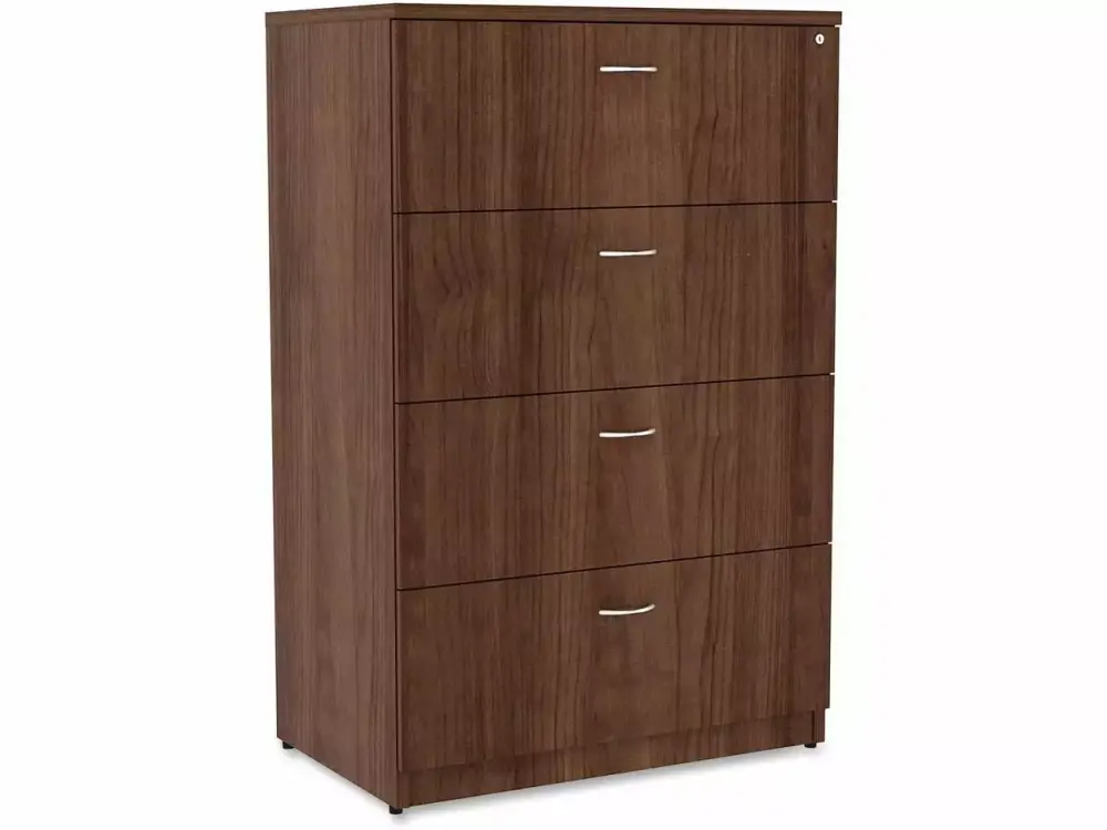 Lorell Essentials 4-Drawer Lateral File Cabinet 35.5 x 22 x 54.8 PVC Edge Material