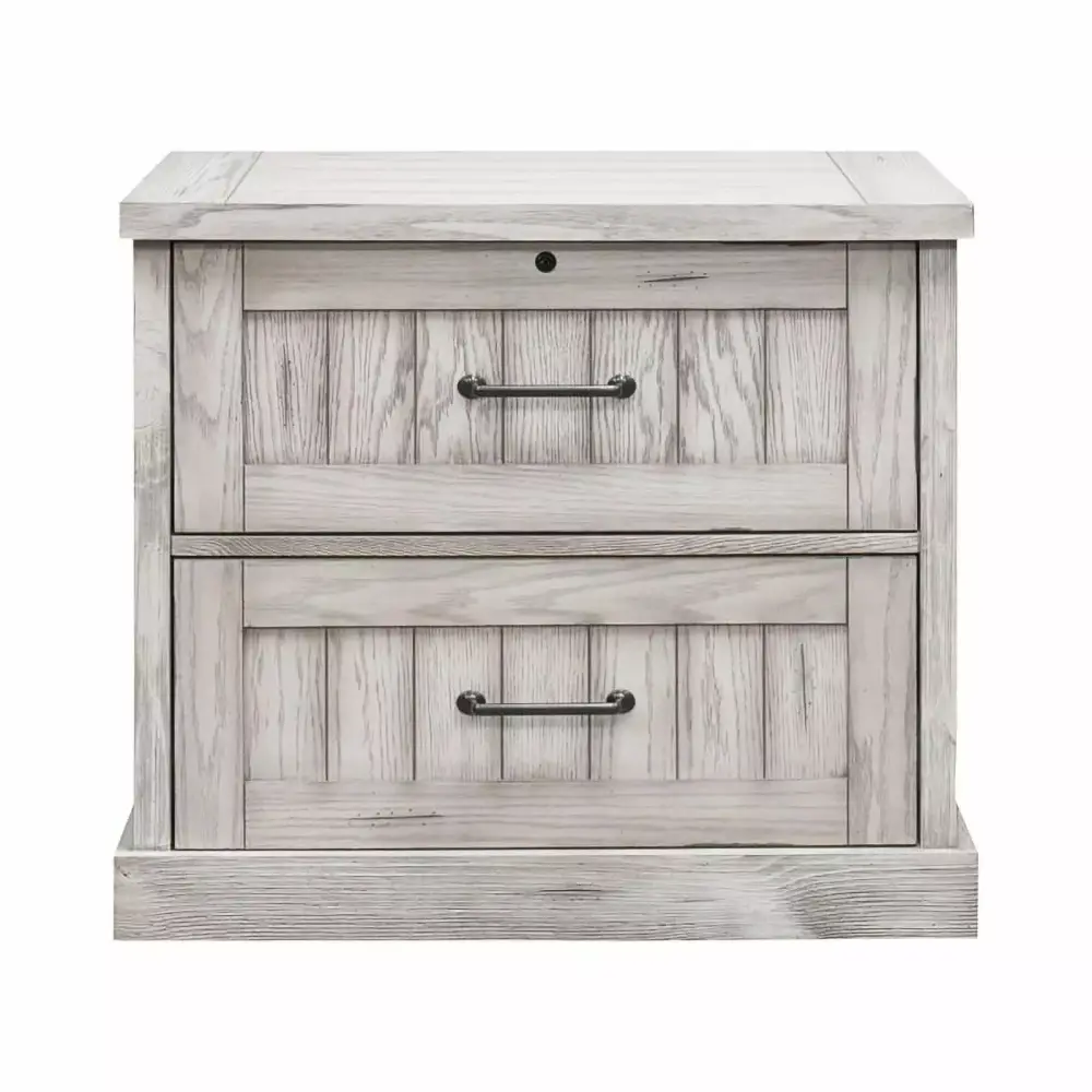 Avondale Wood Lateral File Locking File Drawer Fully Assembled White Martin Furniture